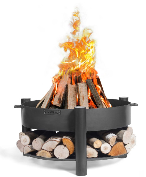 CookKing Feuerschale Montana 80 | Inkl. Holzlager