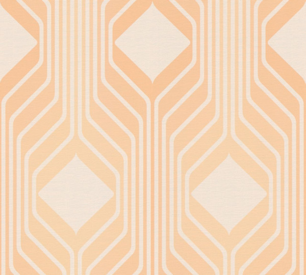 A.S. Création Vliestapete Kollektion: Retro Chic Stilwelt: 3D Farbe: Orange Optik: matt Struktur: le
