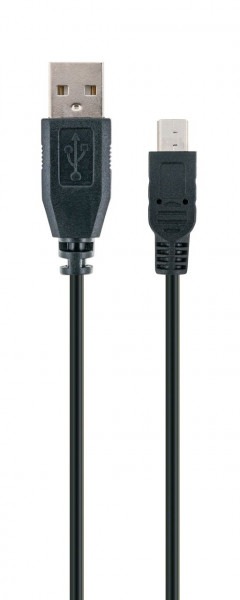 SCHWAIGER USB 2.0 Anschlusskabel, 1 m, Schwarz