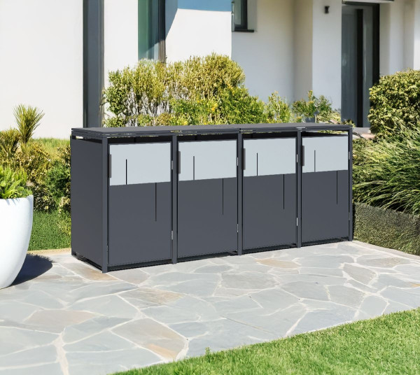 Westmann Mülltonnenbox Tonus 4 | 4 x 240L