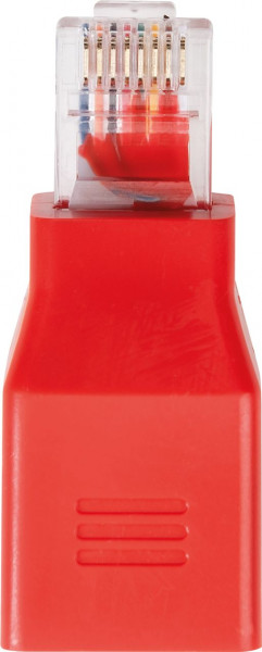 SCHWAIGER CAT 6 Crossover Adapter, Rot