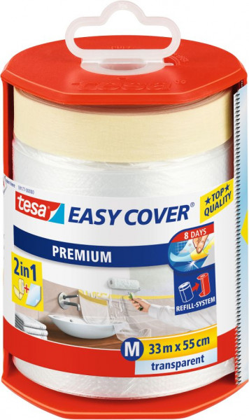 tesa® Easy Cover® Premium M Abdeckfolie im Abroller 33 m x 550 mm