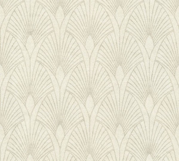 Livingwalls Vliestapete New Walls, 50's Glam Art Deco Weiß 374271