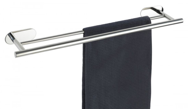 WENKO Turbo-Loc® Edelstahl Badetuchstange Duo Orea Shine