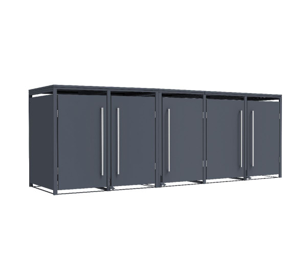 Westmann Mülltonnenbox Pedura 5 | 5x 240L | mit Fußpedal