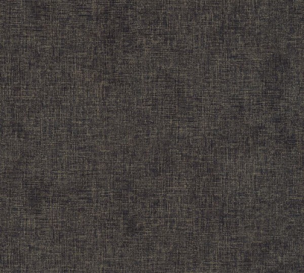 Livingwalls Vliestapete New Walls, Uni Textil Schwarz-Gold 374314