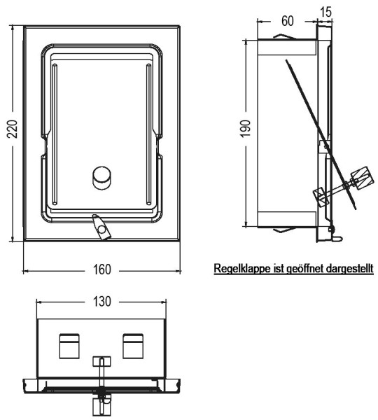 Upmann Zugbegrenzer Z4 13 x 19 cm V2A
