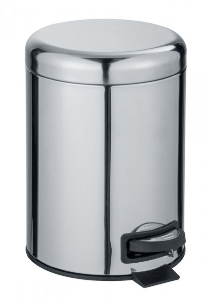 WENKO Edelstahl Kosmetik Treteimer Leman, glänzend 5 Liter