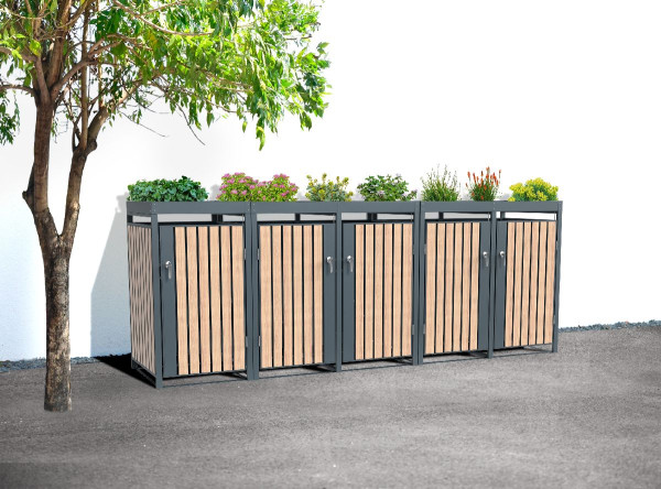 Westmann Mülltonnenbox Planta | 5x 240 L