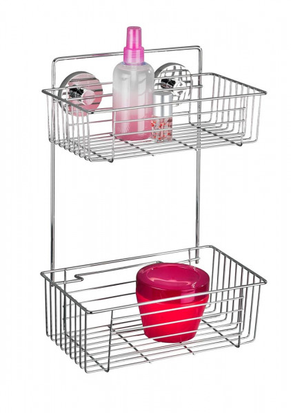 WENKO Vacuum-Loc® Wandregal Bari 2 Etagen