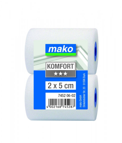 mako Ersatzwalzen Lackroller-Mini mako-poren superfein, KOMFORT