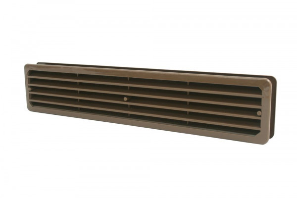 Marley Türgitter aus Kunststoff 453 x 90 mm, Einbaumaß 430 x 70 mm, Braun