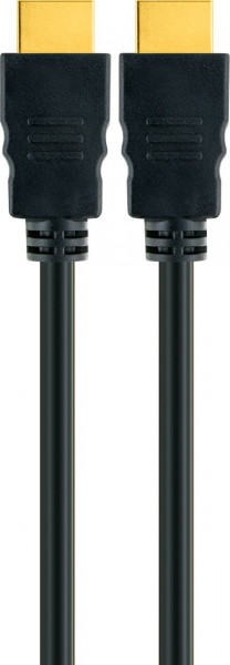 SCHWAIGER High-Speed-HDMI-Kabel mit Ethernet, 0,7 m, Schwarz