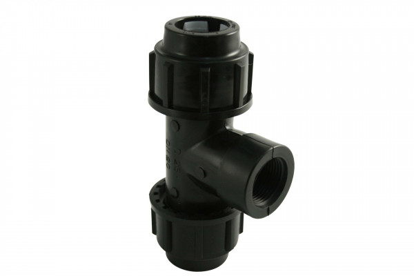 Marley Kaltwasserleitung T-Stück 2-fach Rohranschluss 25 mm x 3/4" IG x 25 mm
