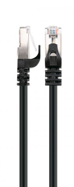 SCHWAIGER CAT 6 Netzwerkkabel (SF/UTP), 2,5 m, Schwarz