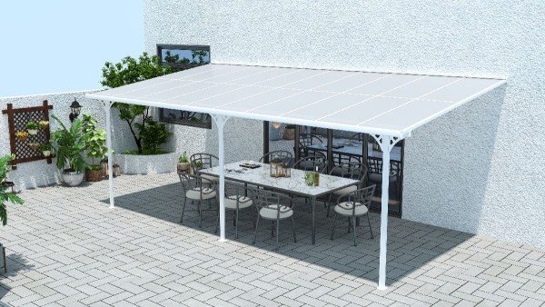Westmann Terrassenüberdachung Bruce 617 Weiß