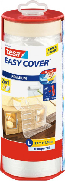 tesa® Easy Cover® Premium L Abdeckfolie im Abroller 33 m x 1400 mm