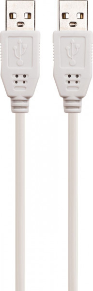 SCHWAIGER USB 2.0 Anschlusskabel, 1,5 m, Hellgrau