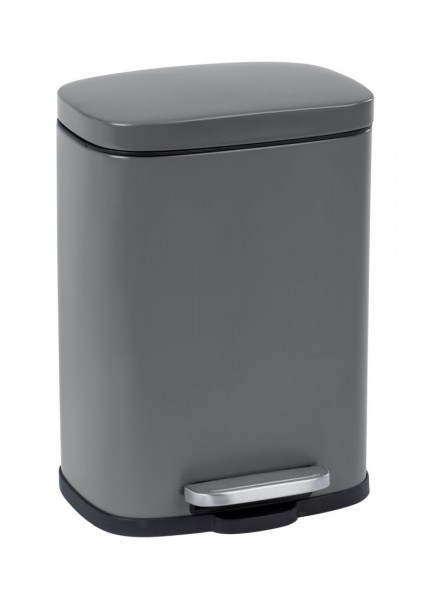 WENKO Kosmetik Treteimer Leno, Easy-Close 5 Liter Grau