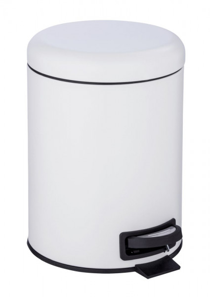 WENKO Kosmetik Treteimer Leman, Weiß 5 Liter