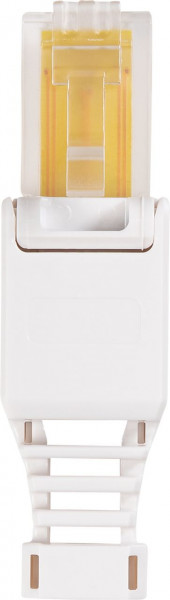 SCHWAIGER CAT 5e Netzwerkstecker 2-er Set, Weiß