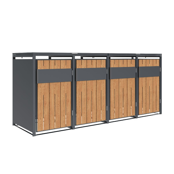 Westmann Mülltonnenbox Varius 4 | 4 x 240L