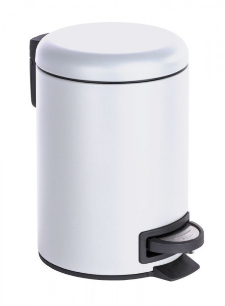 WENKO Kosmetik Treteimer Leman Weiß, 3 l