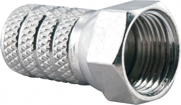 SCHWAIGER F-Aufdrehstecker 2-er Set (Ø 4 mm), Silber