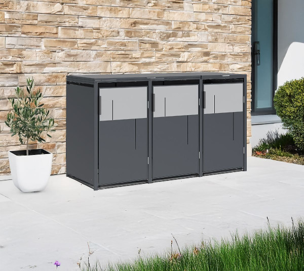 Westmann Mülltonnenbox Tonus 3 | 3 x 240L