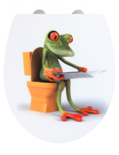 WENKO WC-Sitz Frog News Acryl
