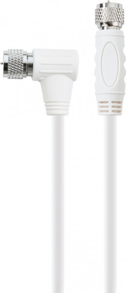 SCHWAIGER SAT Anschlusskabel (110 dB), 3 m, Weiß