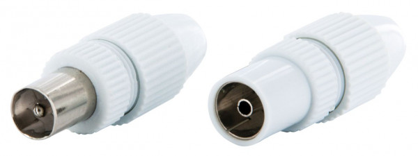SCHWAIGER quickFIX IEC Stecker Set, Weiß