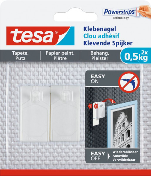 tesa® Klebenagel Tapete & Putz
