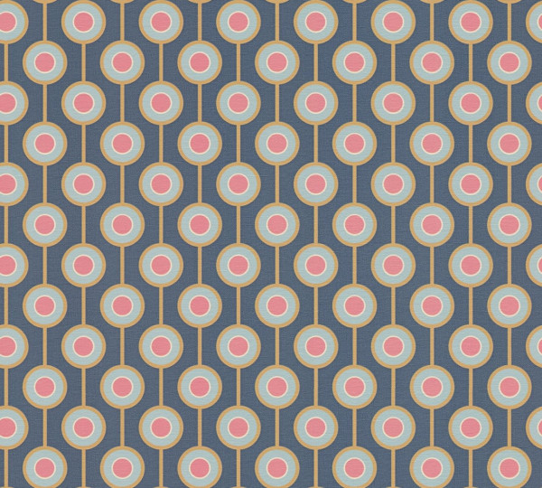 A.S. Création Vliestapete Kollektion: Retro Chic Stilwelt: Grafik Farbe: Blau Optik: matt Struktur: