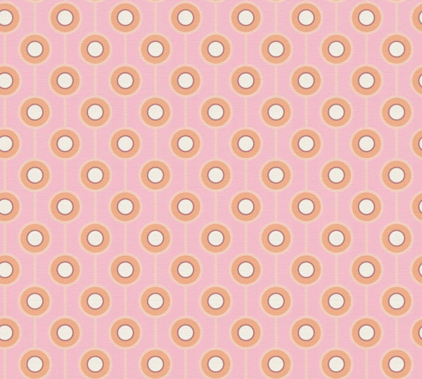 A.S. Création Vliestapete Kollektion: Retro Chic Stilwelt: Grafik Farbe: Pink Optik: matt Struktur:
