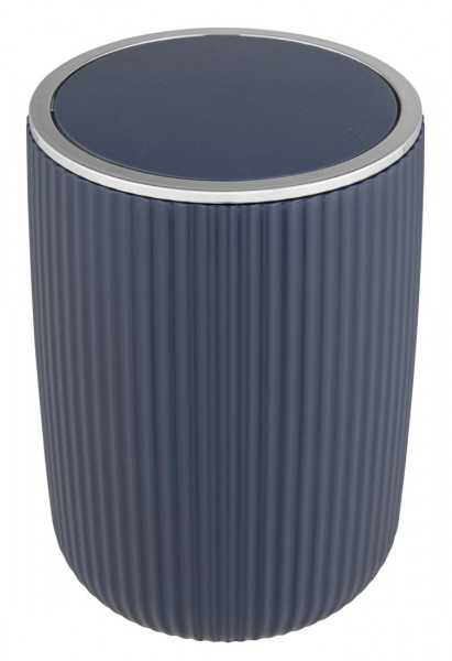 WENKO Schwingdeckeleimer Agropoli L, dunkelblau