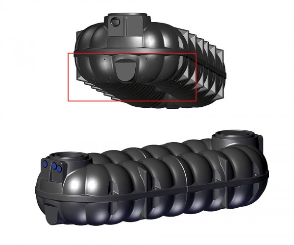 Rewatec NEOplus Flachtank Versickerungsrigole 10.000 L