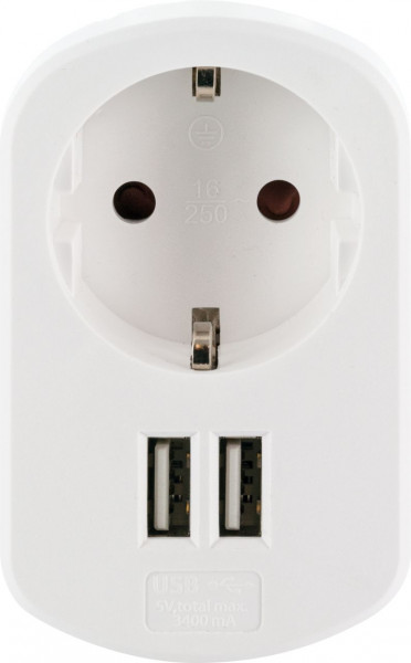 SCHWAIGER 230 V Ladegerät, Weiß