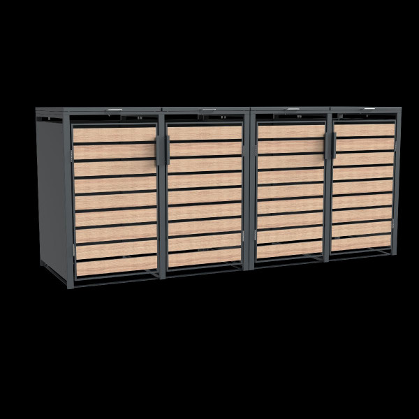 Westmann Mülltonnenbox Lacina | 4x 240 L