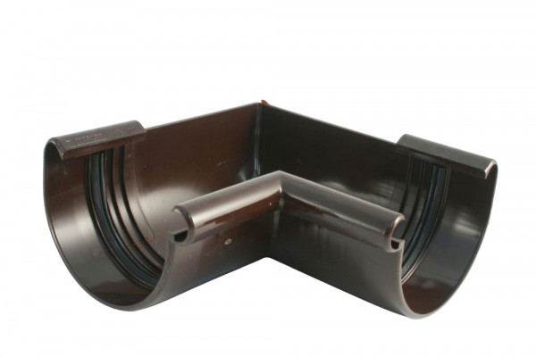 Marley Eckstück innen RG 125, Braun