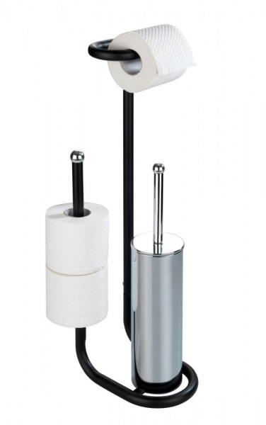 WENKO Stand WC-Garnitur Universalo Schwarz
