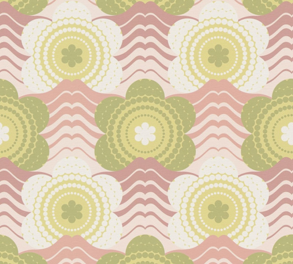 A.S. Création Vliestapete Kollektion: Retro Chic Stilwelt: Floral Farbe: Rosa Optik: matt Struktur: