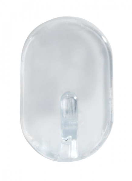 WENKO Ovalhaken mittel transparent 3er