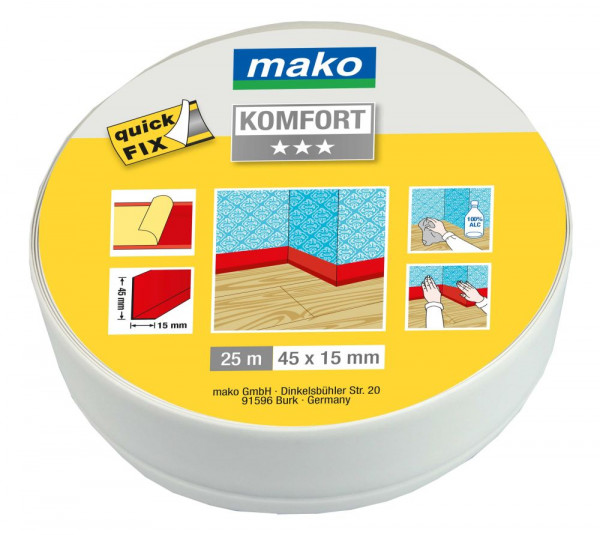 mako Weich-Sockelleiste selbstklebend quickFIX, KOMFORT