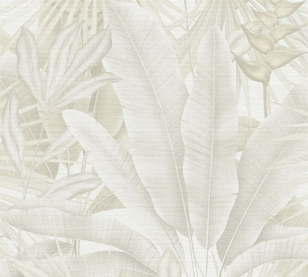 Livingwalls Vliestapete Stories of Life Dschungel Beige matt leicht strukturiert