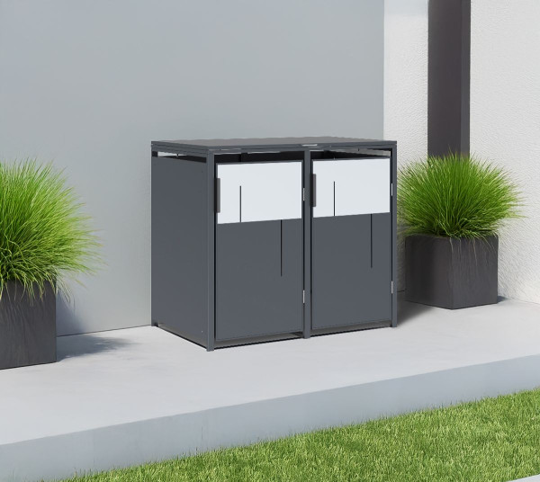 Westmann Mülltonnenbox Tonus 2 | 2 x 240L