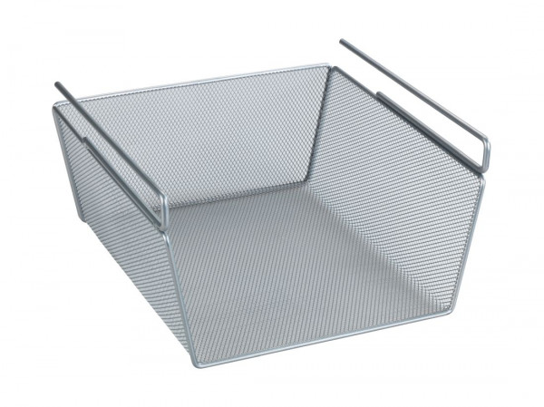 WENKO Regaleinhängekorb M 28 x 15 x 27,5 cm, Silber
