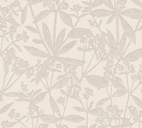A.S. Création Vliestapete Terra Blumen Creme matt strukturiert