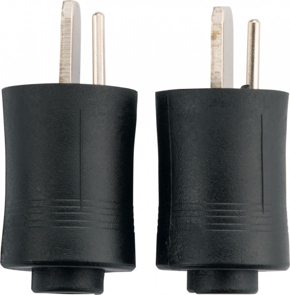 SCHWAIGER Lautsprecherstecker 2-er Set, Schwarz