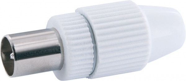SCHWAIGER quickFIX IEC Stecker, Weiß, 1 Stück